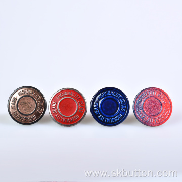 embossed screw r Jeans Button